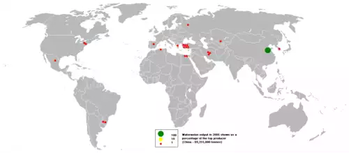 معنی کلمه هندوانه در لغت نامه دهخدا