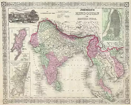 معنی کلمه هندوستان در لغت نامه دهخدا