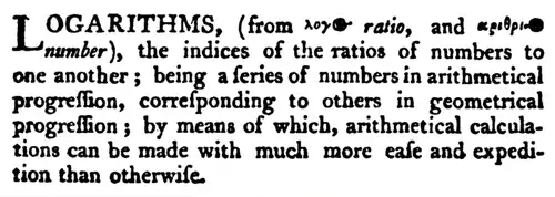 معنی کلمه لگاریتم در فرهنگستان زبان و ادب