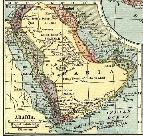 جملاتی از کاربرد کلمه شبه جزیره عربستان